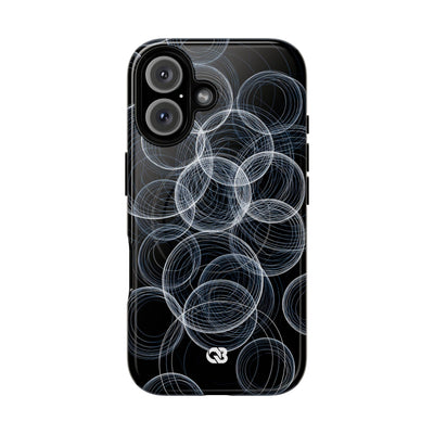 Black Tough 2.0 Magsafe Phone Case for iPhone - Frosted Ring Matrix
