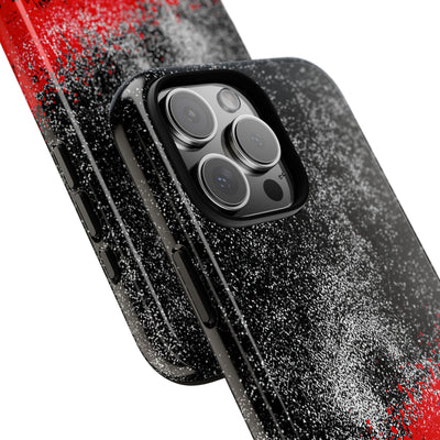 Crimson Noir Drip · Tough Phone Case for iPhone · Black