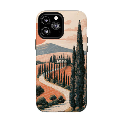 Tuscan Cypress Horizon · Tough 2.0 Magnetic Phone Case for iPhone · Orange