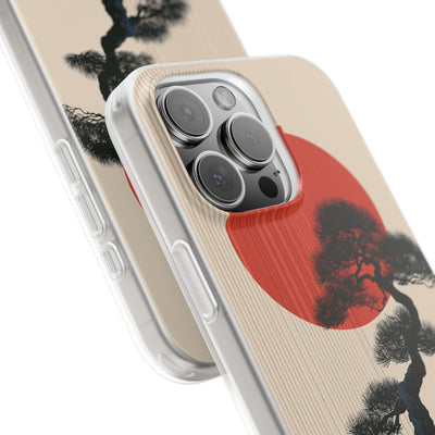 Beige Lite Phone Case for iPhone - Kyoto Crimson Pine