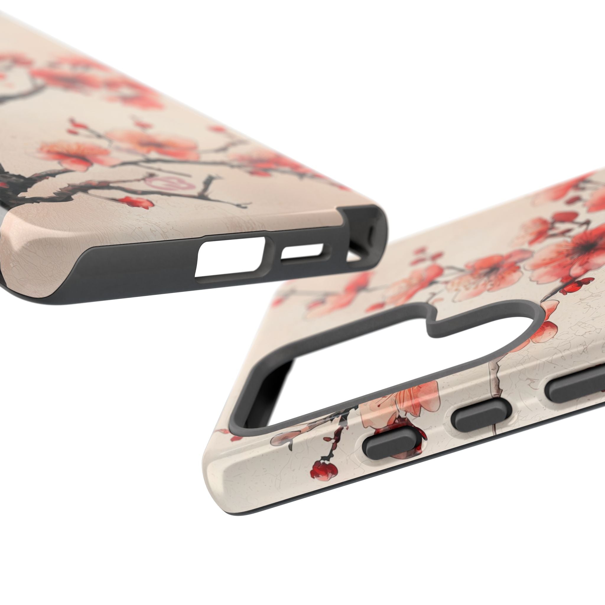 Crimson Silk Flora · Tough Phone Case for Samsung
