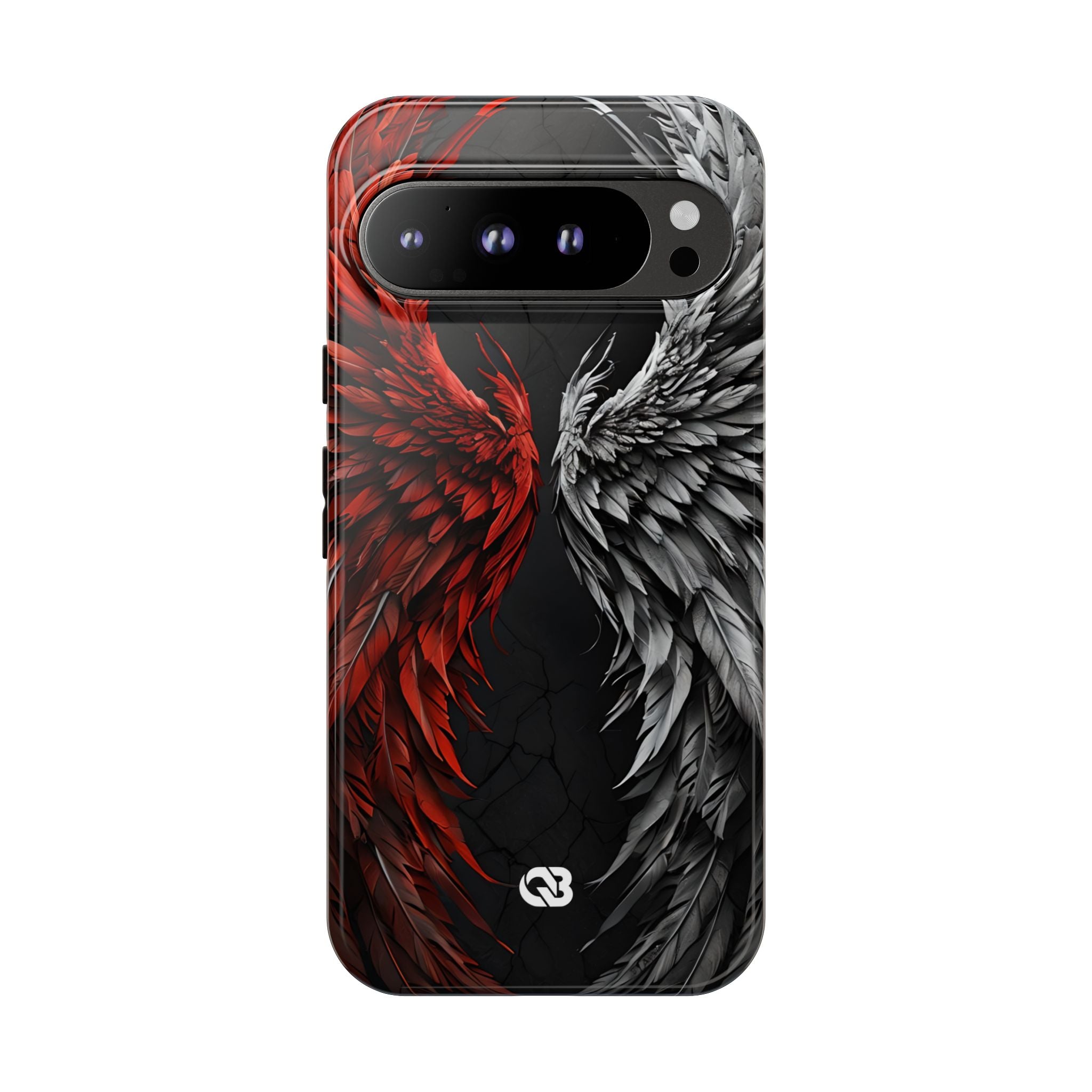 Split Crimson Wing · Tough Phone Case for Google Pixel
