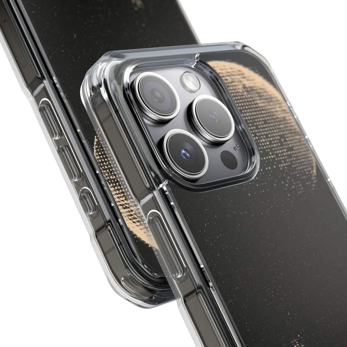Lunar Metropolis Nocturne · Clear Impact Magnetic Phone Case for iPhone ·  Black