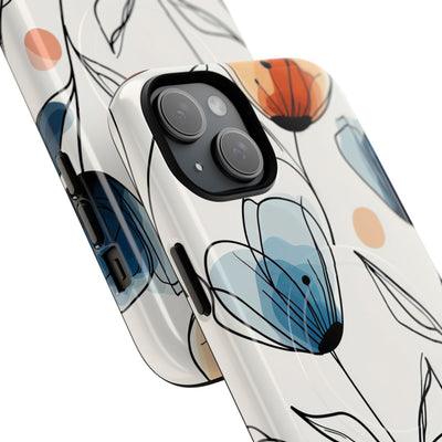 Ink Watercolor Tulips · Tough+ Handyhülle für iPhone · Magsafe