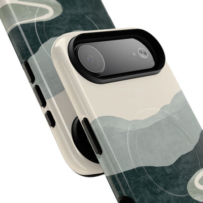 Green Tough 2.0 Magsafe Phone Case for iPhone - Misty Sage Valley