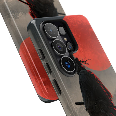 Crimson Moon Ronin · Tough Phone Case for Samsung · Black
