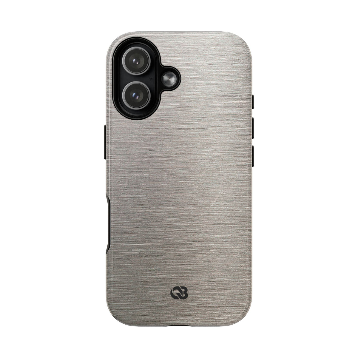 Brushed Silver Alloy · Tough 2.0 Magnetic Phone Case for iPhone · Silver