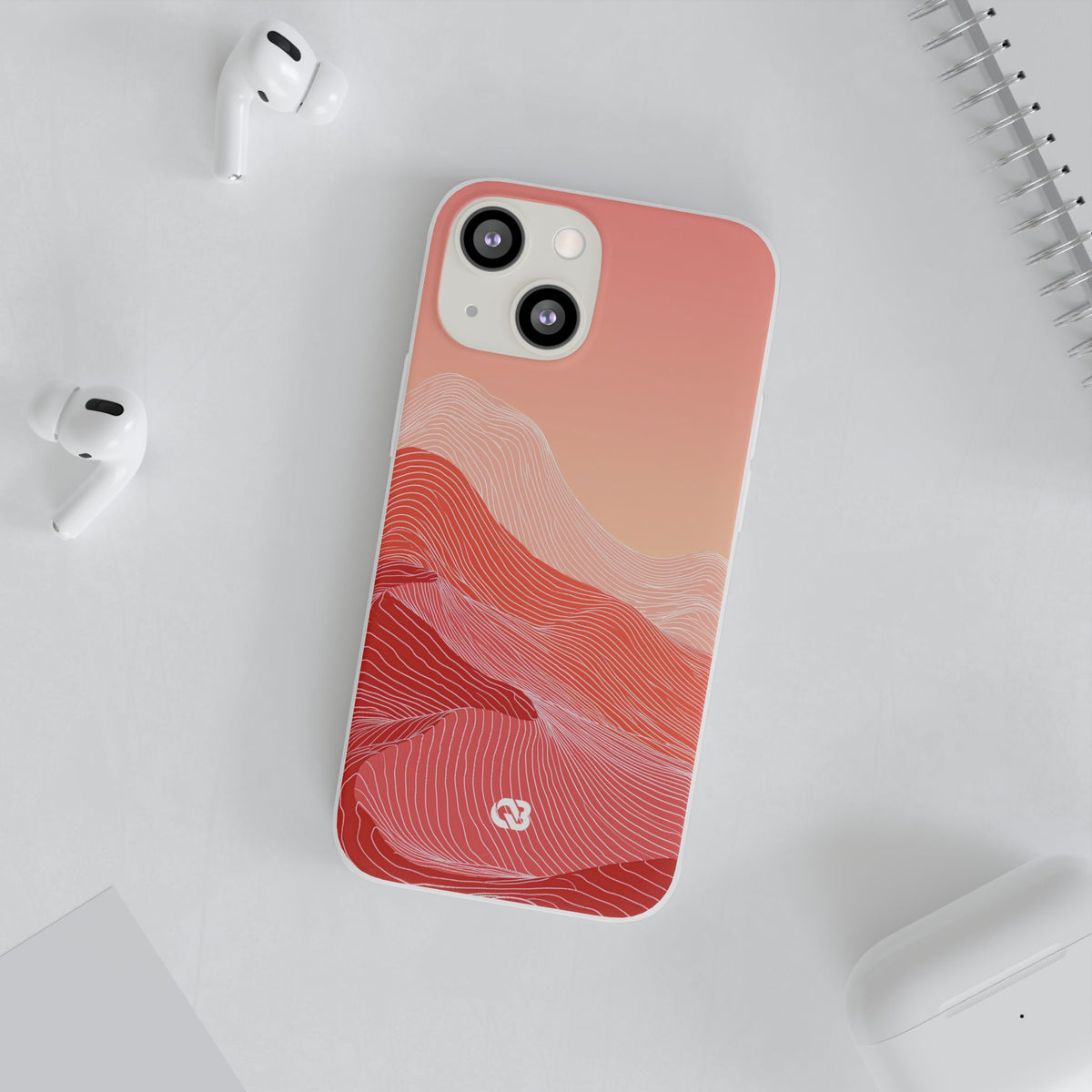 Coral Ridge Contours · Lite Phone Case for iPhone ·  Red