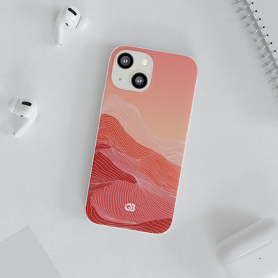 Coral Ridge Contours · Lite Phone Case for iPhone ·  Red