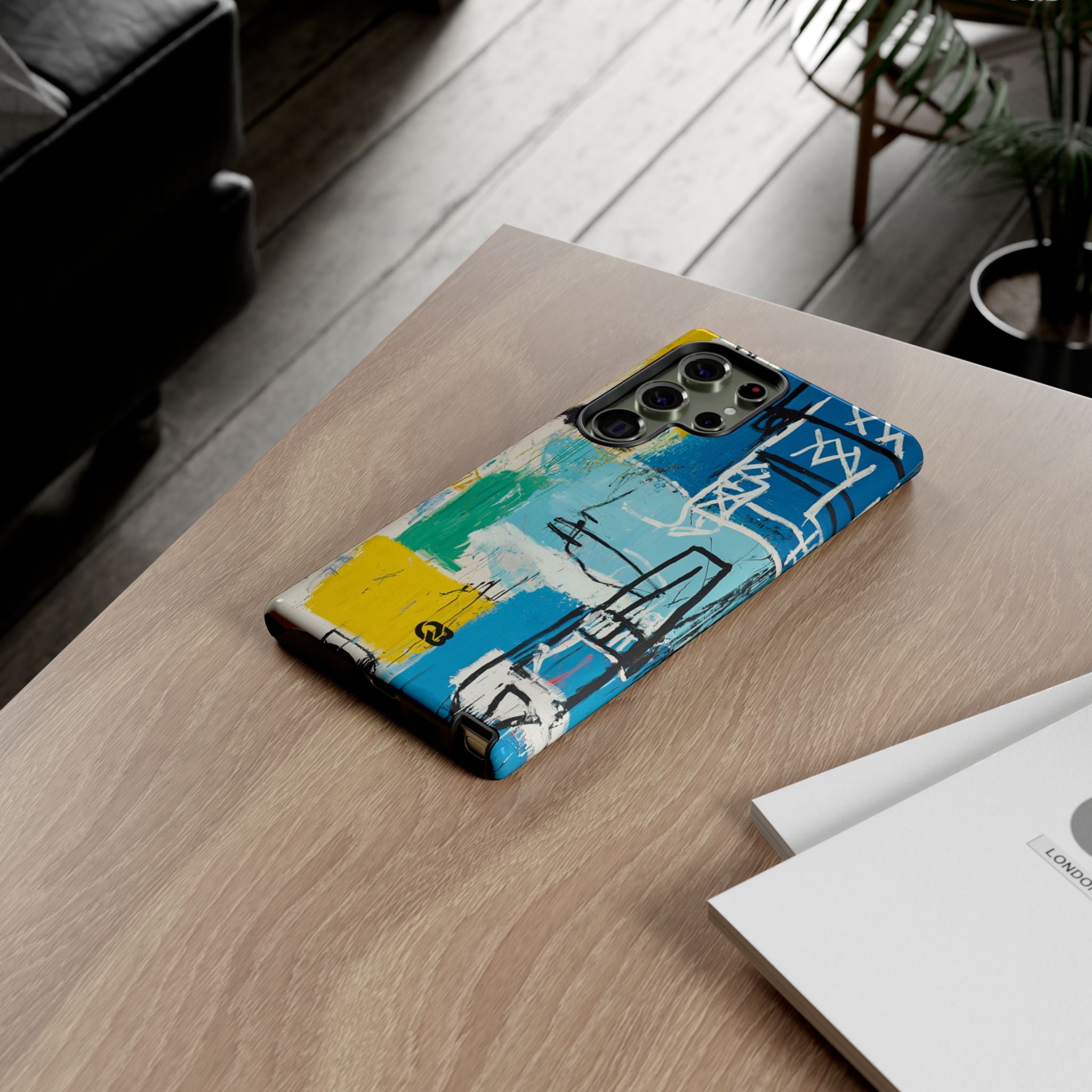 Azure Urban Scribble · Tough Phone Case for Samsung