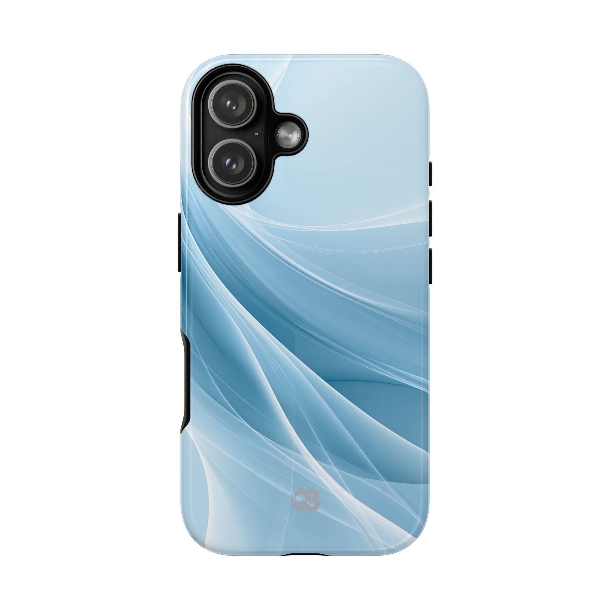 Blue Tough Phone Case for iPhone - Arctic Silk Drift