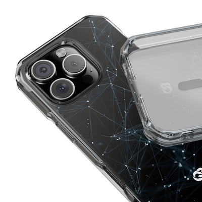 Black Impact MagSafe Phone Case for iPhone - Arctic Neural Mesh