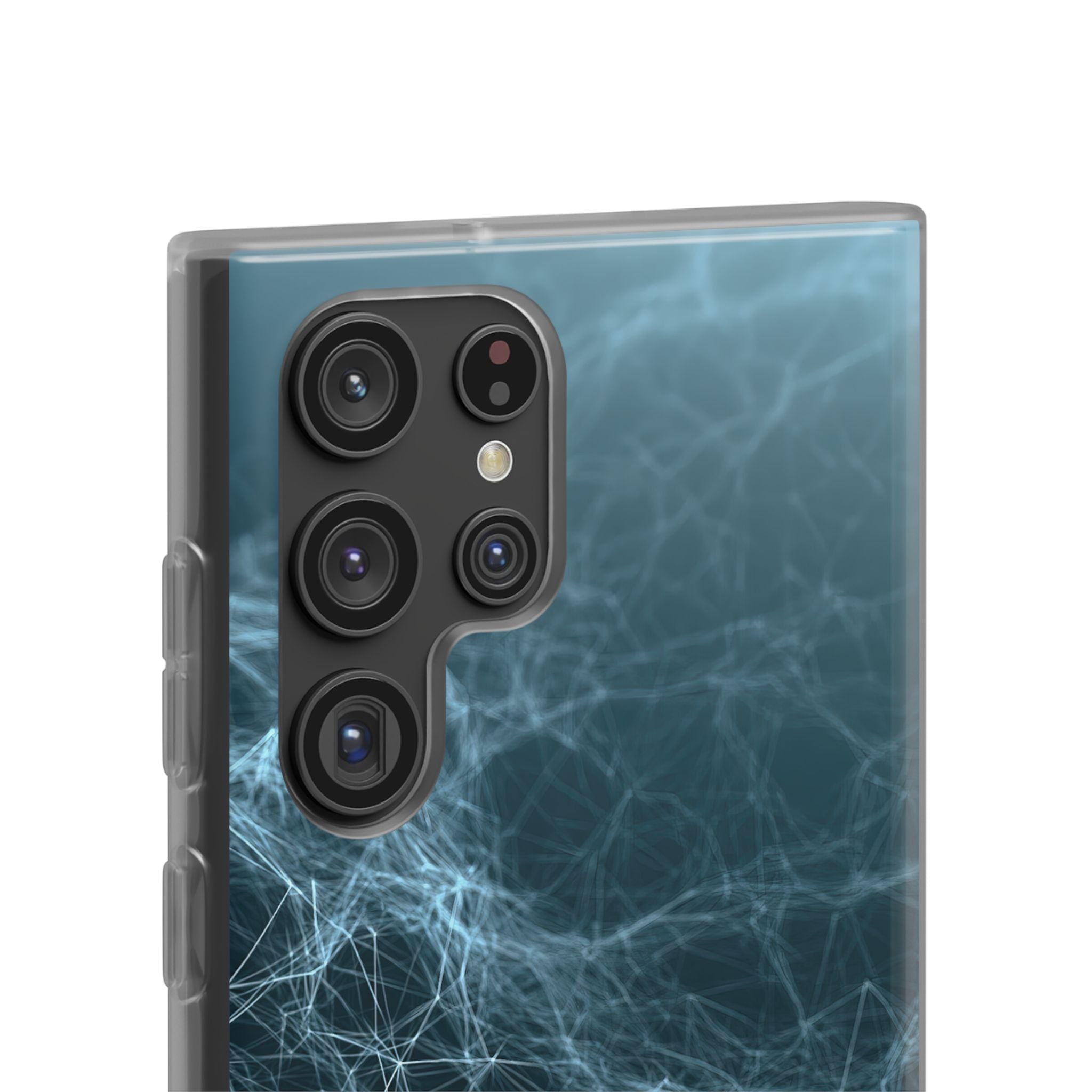 Teal Lite Phone Case for Samsung - Arctic Neural Mesh
