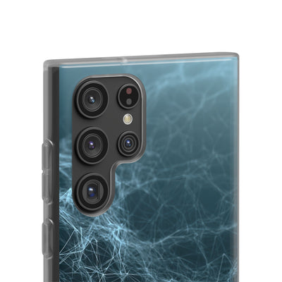 Teal Lite Phone Case for Samsung - Arctic Neural Mesh