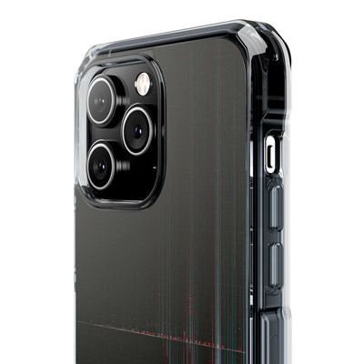 Black Impact MagSafe Phone Case for iPhone - Corrupted Data Stream