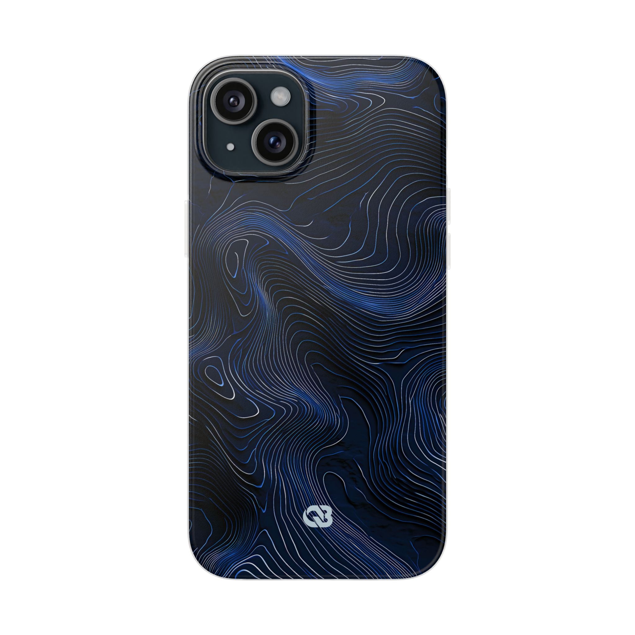Blue Lite Phone Case for iPhone - Cobalt Contour Ridge