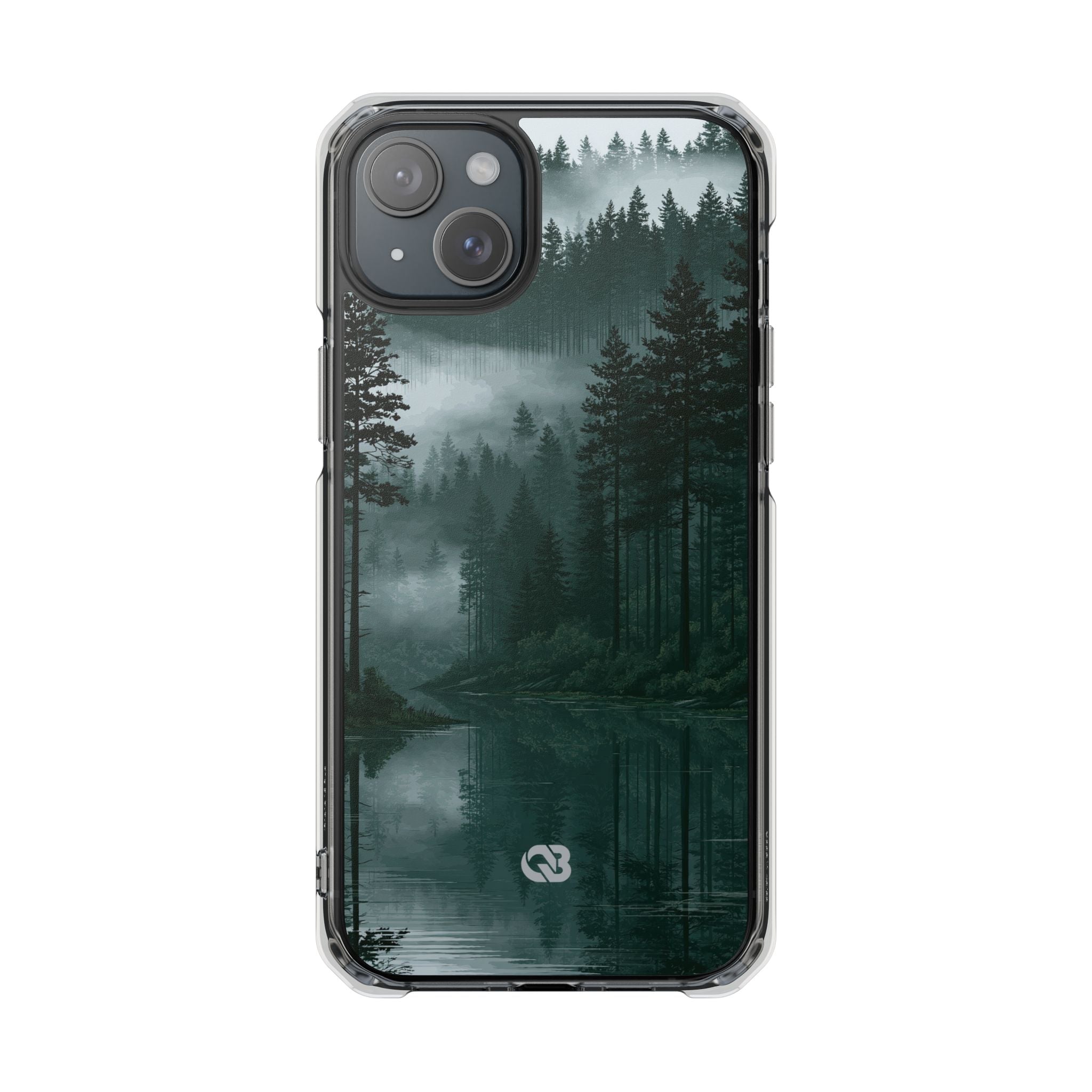 Green Impact MagSafe Phone Case for iPhone - Misty Evergreen Mirror
