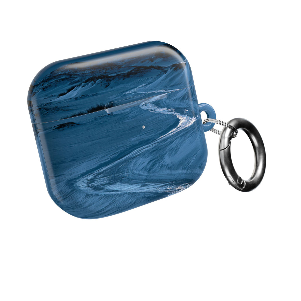 Arctic Moon Drift · Hard Case for AirPods & AirPods Pro · Blue