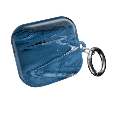 Arctic Moon Drift · Hard Case for AirPods & AirPods Pro · Blue