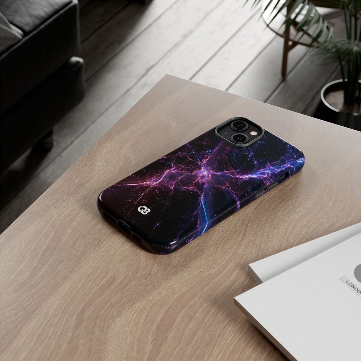 Neural Singularity · Tough Phone Case for iPhone · Black