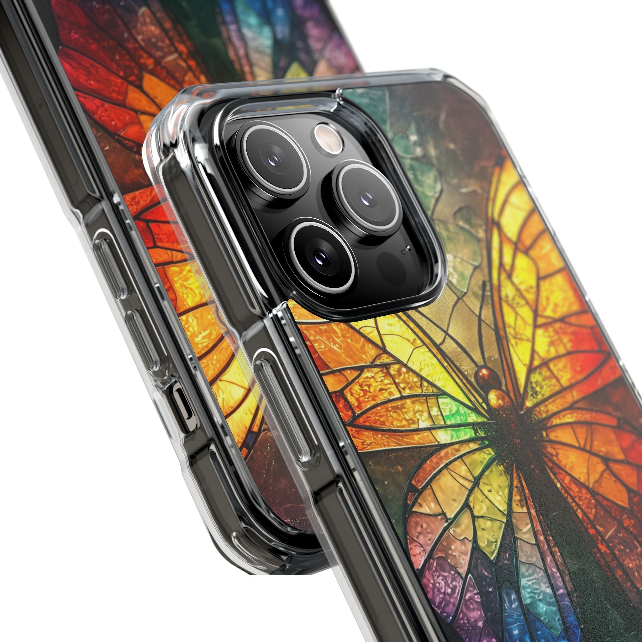 Stained Glass Butterfly iPhone 14 Pro Max Case - Impact