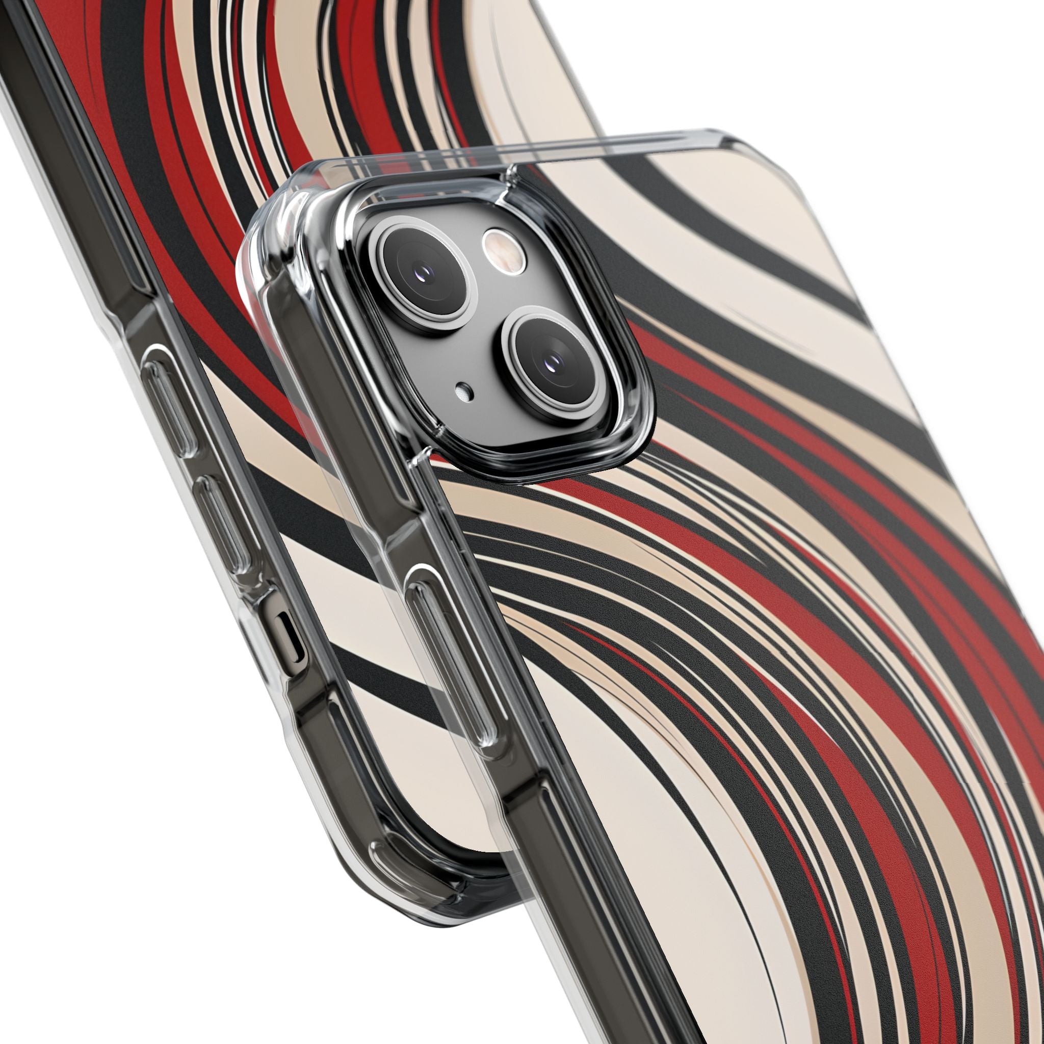 Karmesin Fluss Wellen · Impact Handyhülle für iPhone · Magsafe