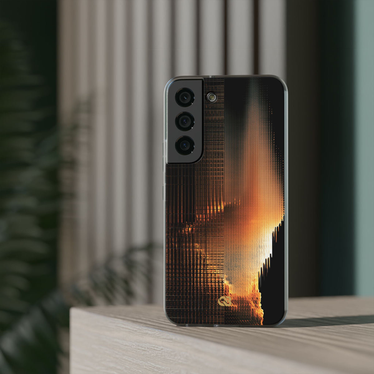 Luminous Grid · Lite Phone Case for Samsung · Black