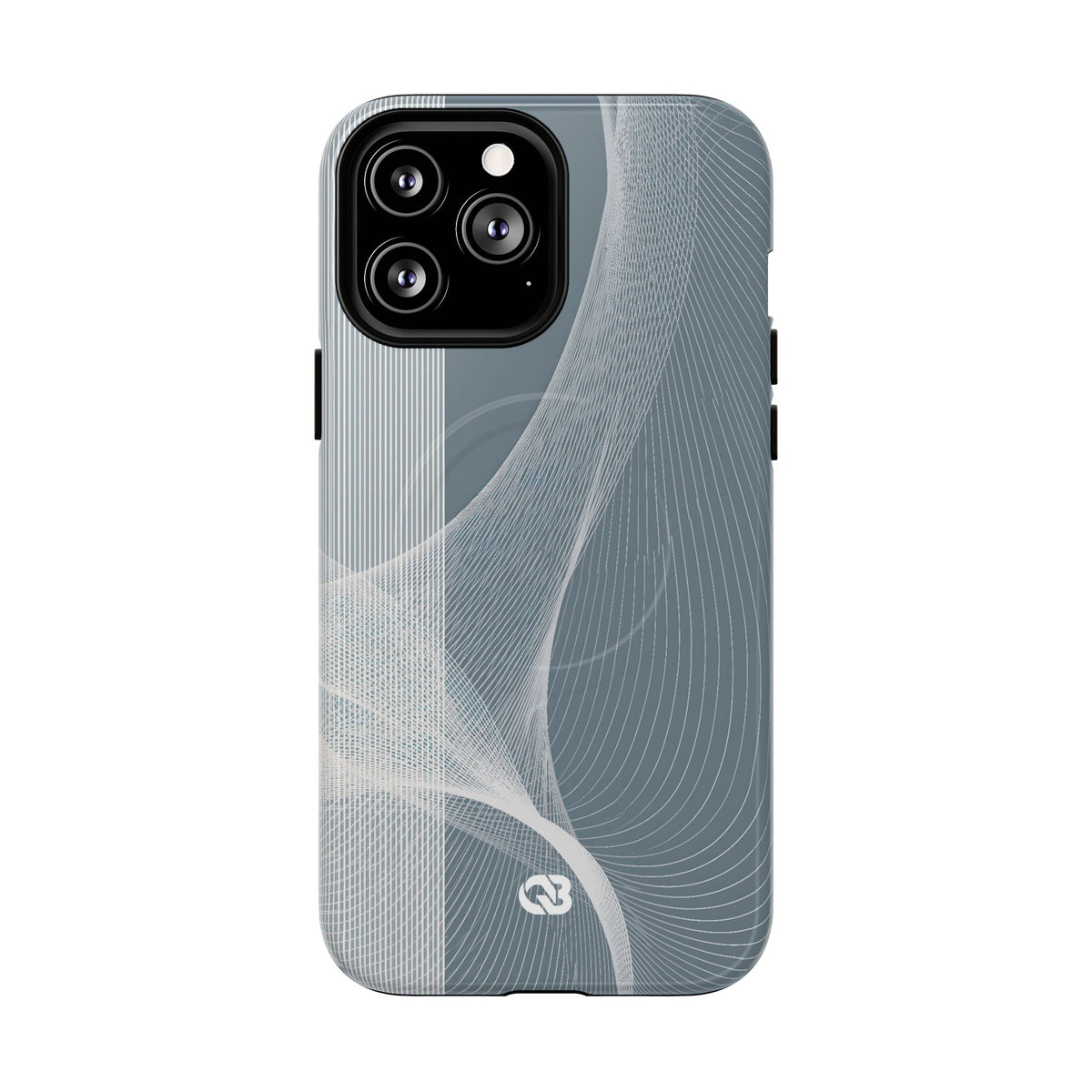 Slate Contour Drift · Tough 2.0 Magnetic Phone Case for iPhone · Grey