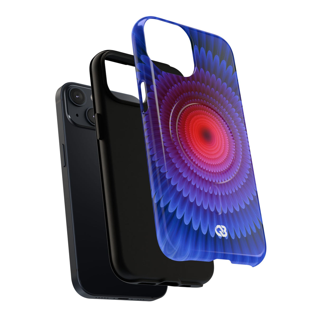 Radial Spectrum Bloom · Tough 2.0 Magnetic Phone Case for iPhone · Blue