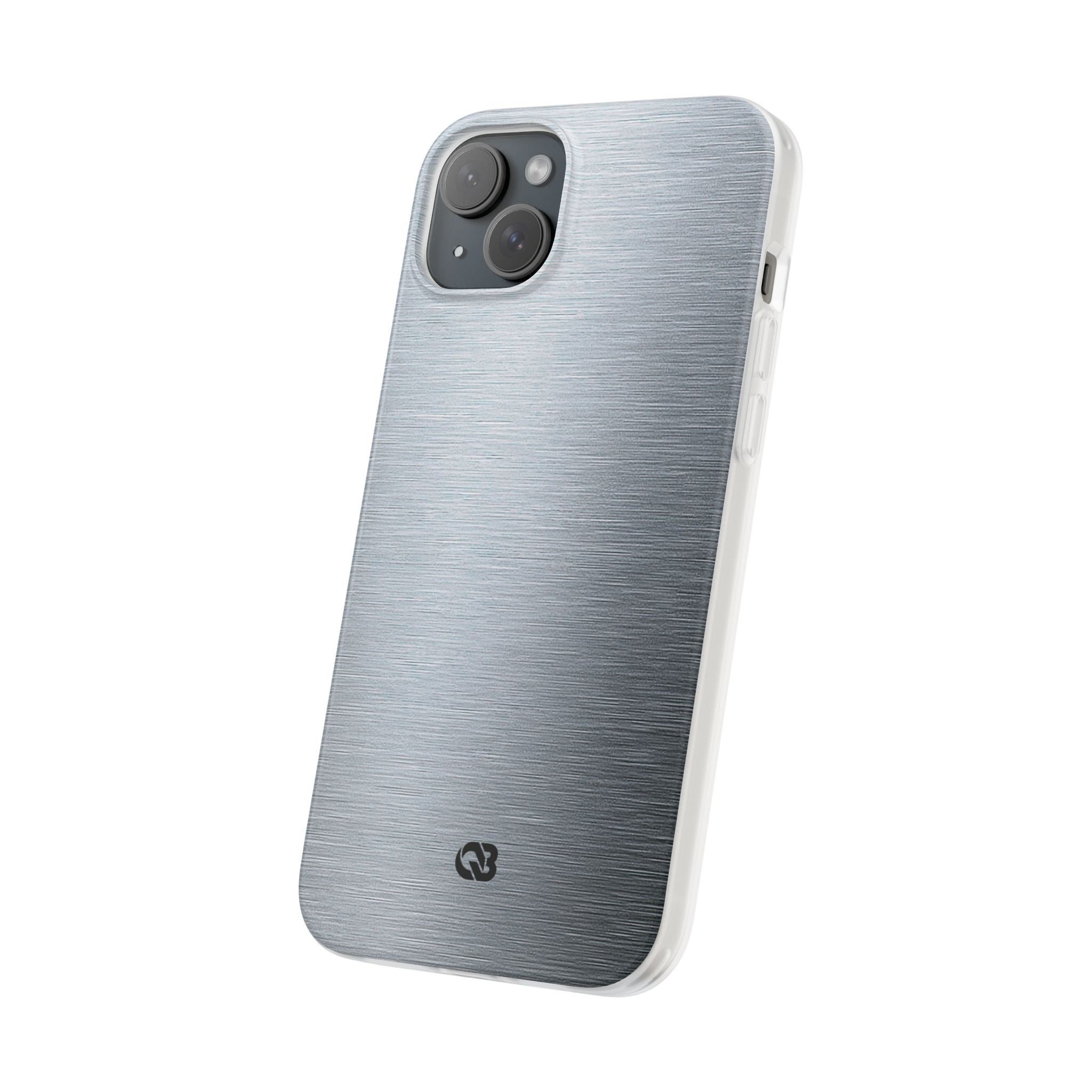 Silver Lite Phone Case for iPhone - Satin Chrome Grain