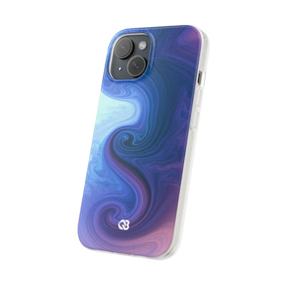 Azure Fluid Swirl · Lite Phone Case for iPhone ·  Blue