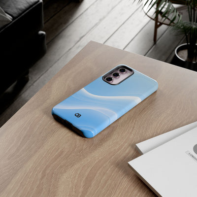 Blue Tough Phone Case for Samsung - Glacial Blue Silk