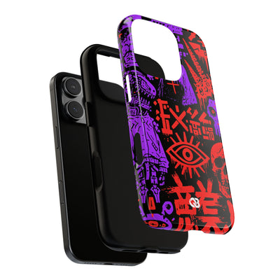 Underground Cyber Glyphs · Tough Phone Case for iPhone · Black