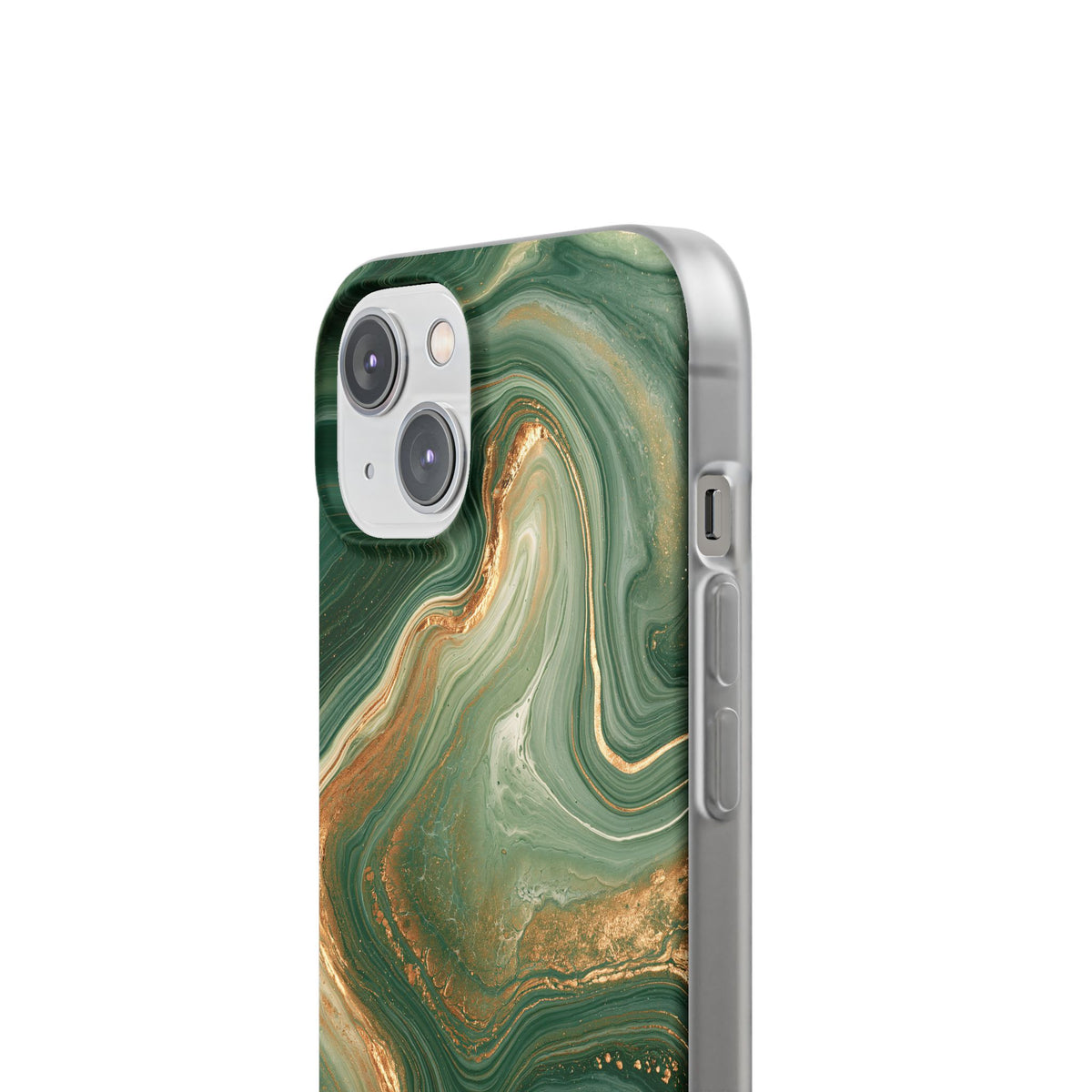 Jade Suminagashi · Lite Phone Case for iPhone ·  Green