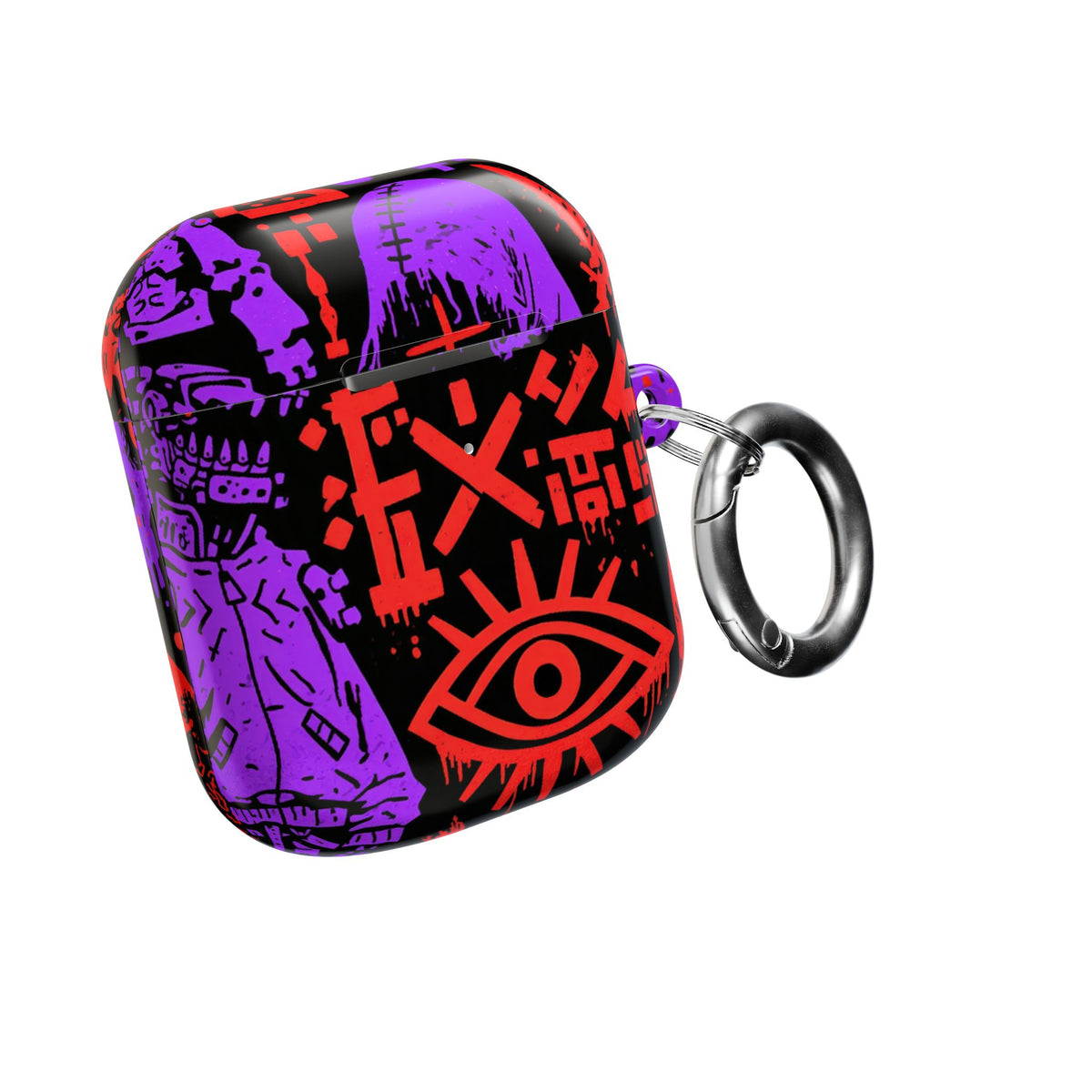 Underground Cyber Glyphs · Hard Case for AirPods & AirPods Pro · Black