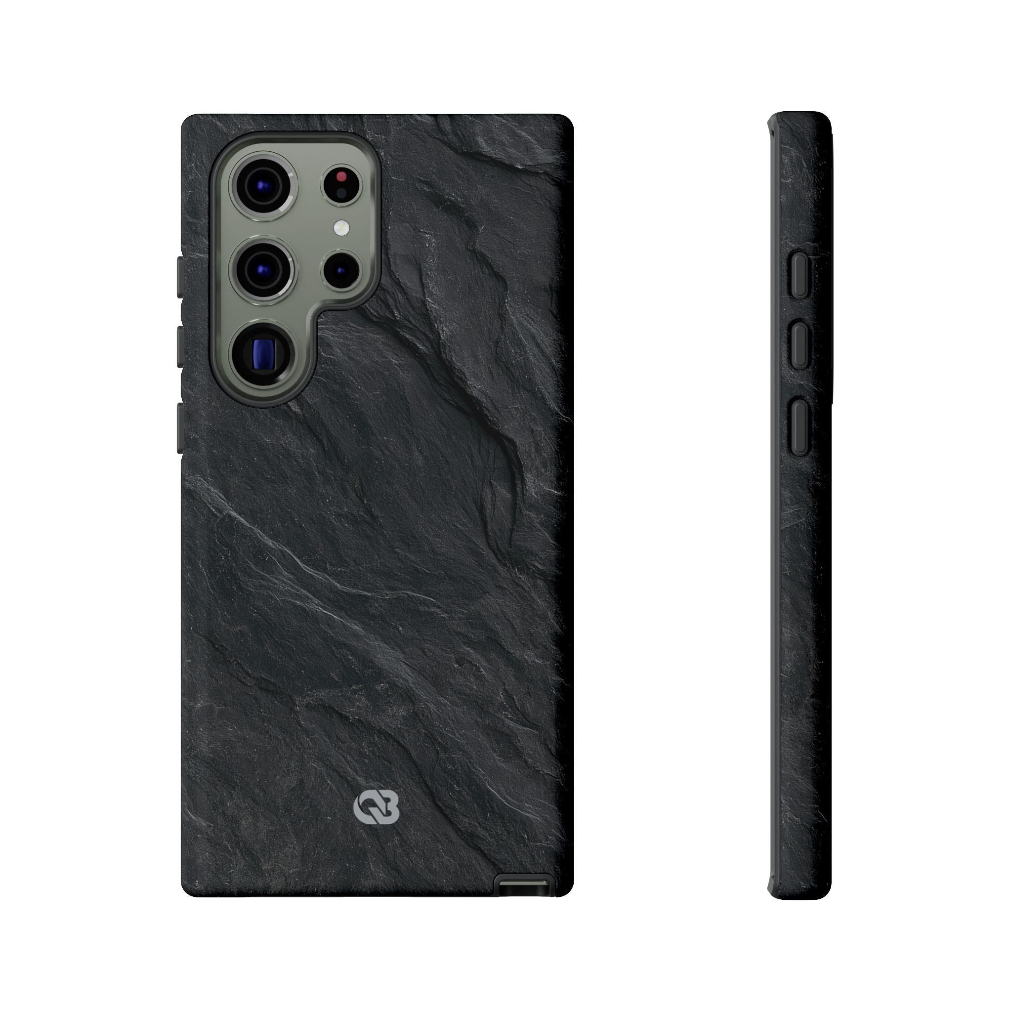 Black Tough Phone Case for Samsung - Midnight Slate Ridge