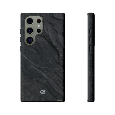 Black Tough Phone Case for Samsung - Midnight Slate Ridge