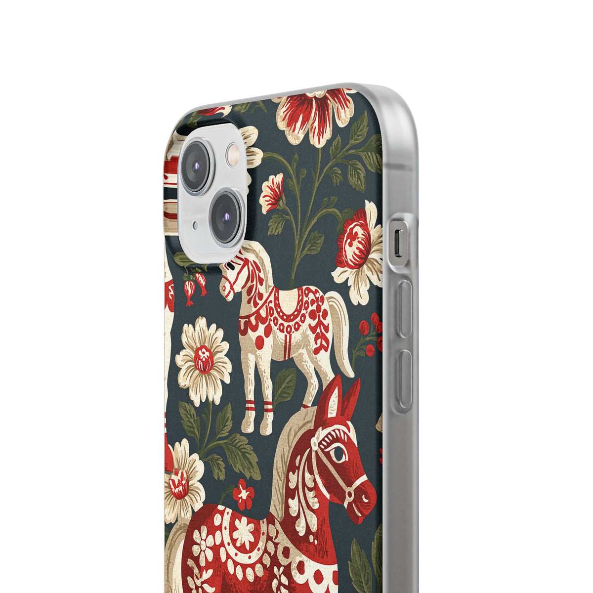 Nordic Dala Meadow · Lite Phone Case for iPhone ·  Red