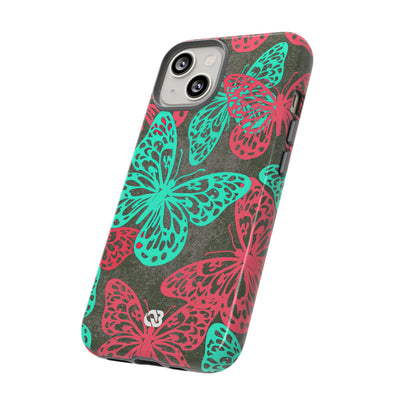 Electric Papillon · Tough Phone Case for iPhone · Pink