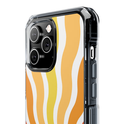 Amber Solar Waves · Impact Phone Case for iPhone · Magsafe