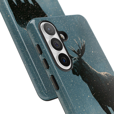 Nordic Boreal Moose · Tough Phone Case for Samsung · Blue
