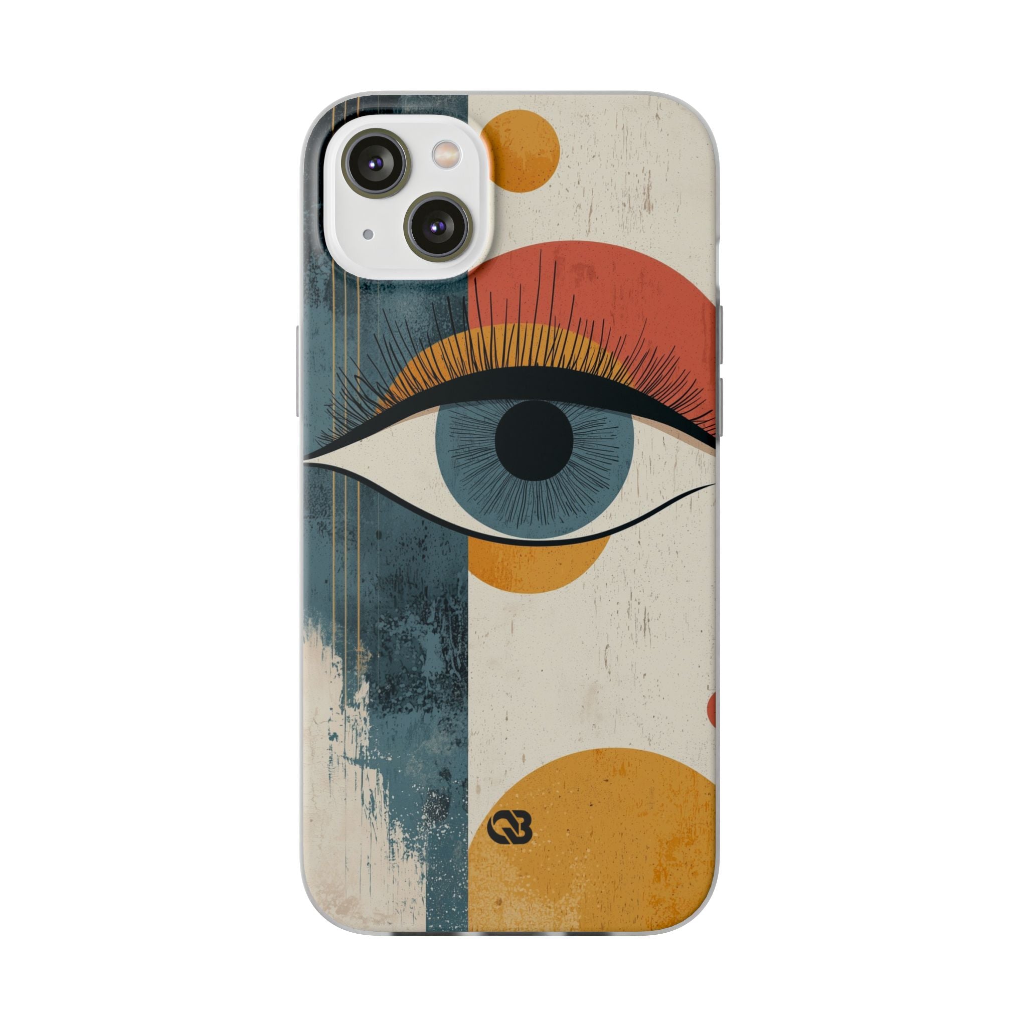 Distressed Azure Ocular · Soft Phone Case for iPhone