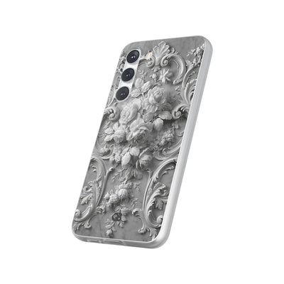 Rococo Marble Rose · Lite Phone Case for Samsung · White