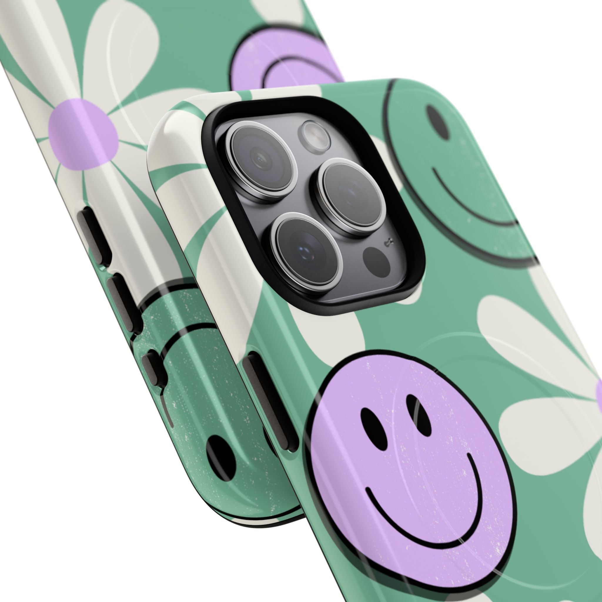 Smiley Daisy Glow iPhone 15 Pro Max Case - Tough+
