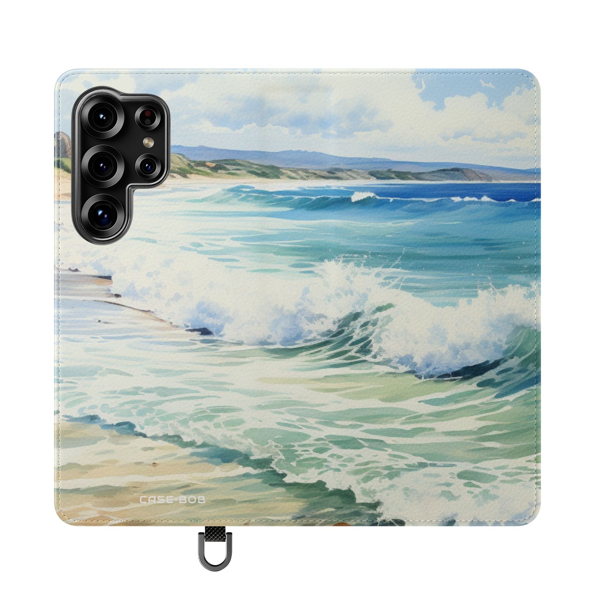 Foaming Blue Waves - Samsung S25 Ultra Case - Lompakko