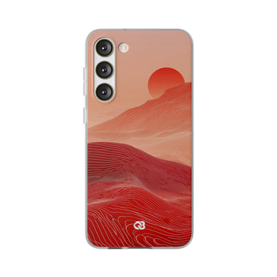 Crimson Dune Horizon · Lite Phone Case for Samsung · Red