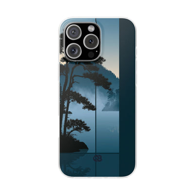 Blue Lite Phone Case for iPhone - Kyoto Mist Pine
