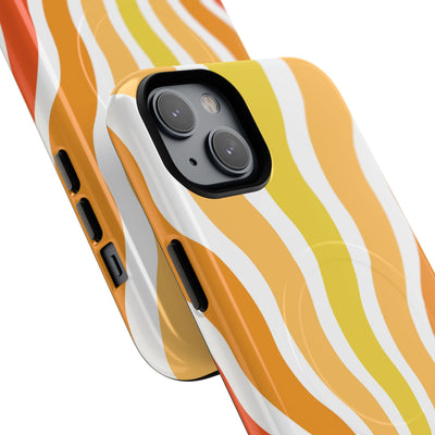 Amber Solar Waves · Tough+ Phone Case for iPhone · Magsafe