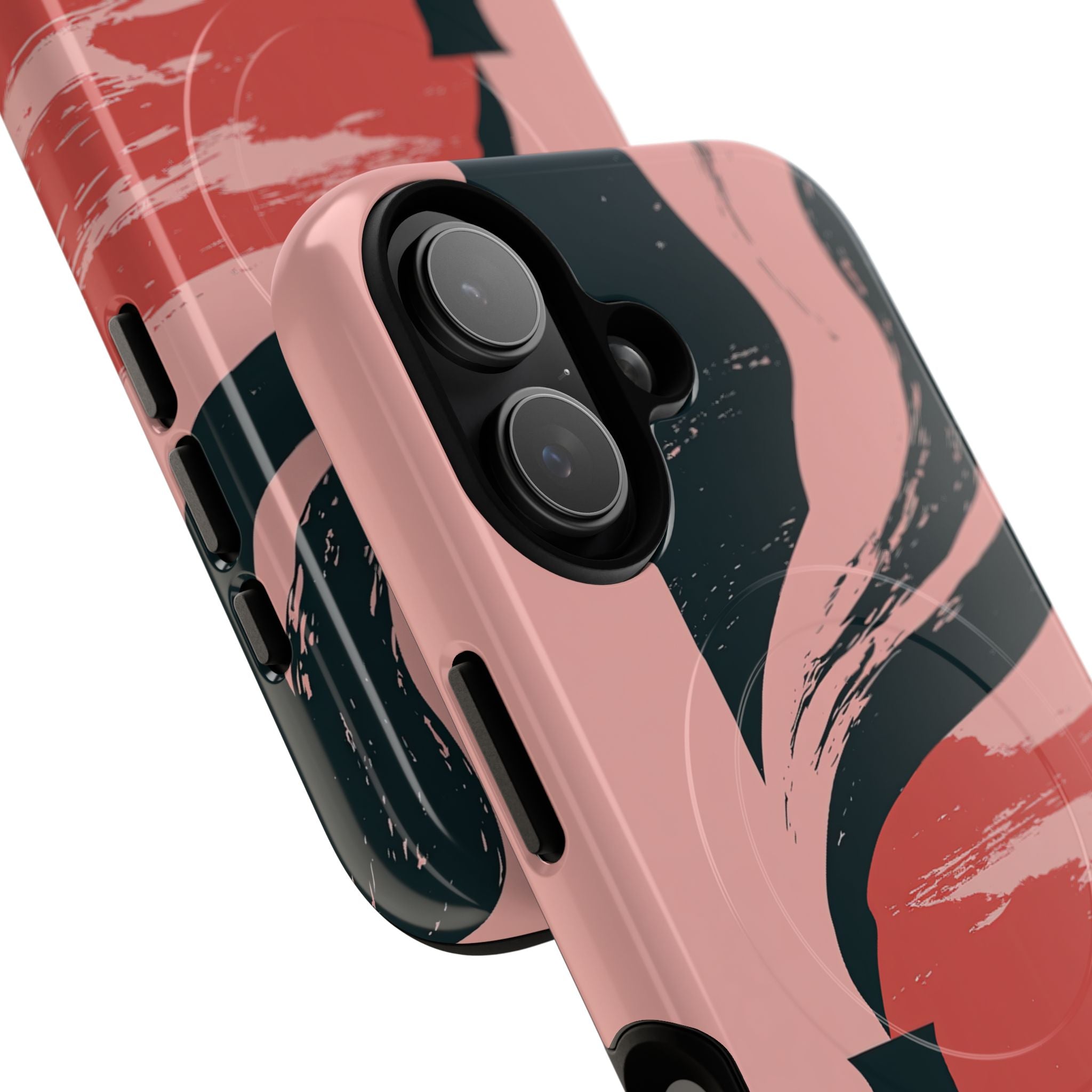 Pink Tough 2.0 Magsafe Phone Case for iPhone - Cinder Rose Plume