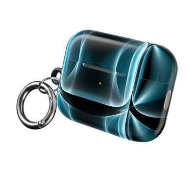 Translucent Cyber Grid · Hard Case for AirPods & AirPods Pro · Teal